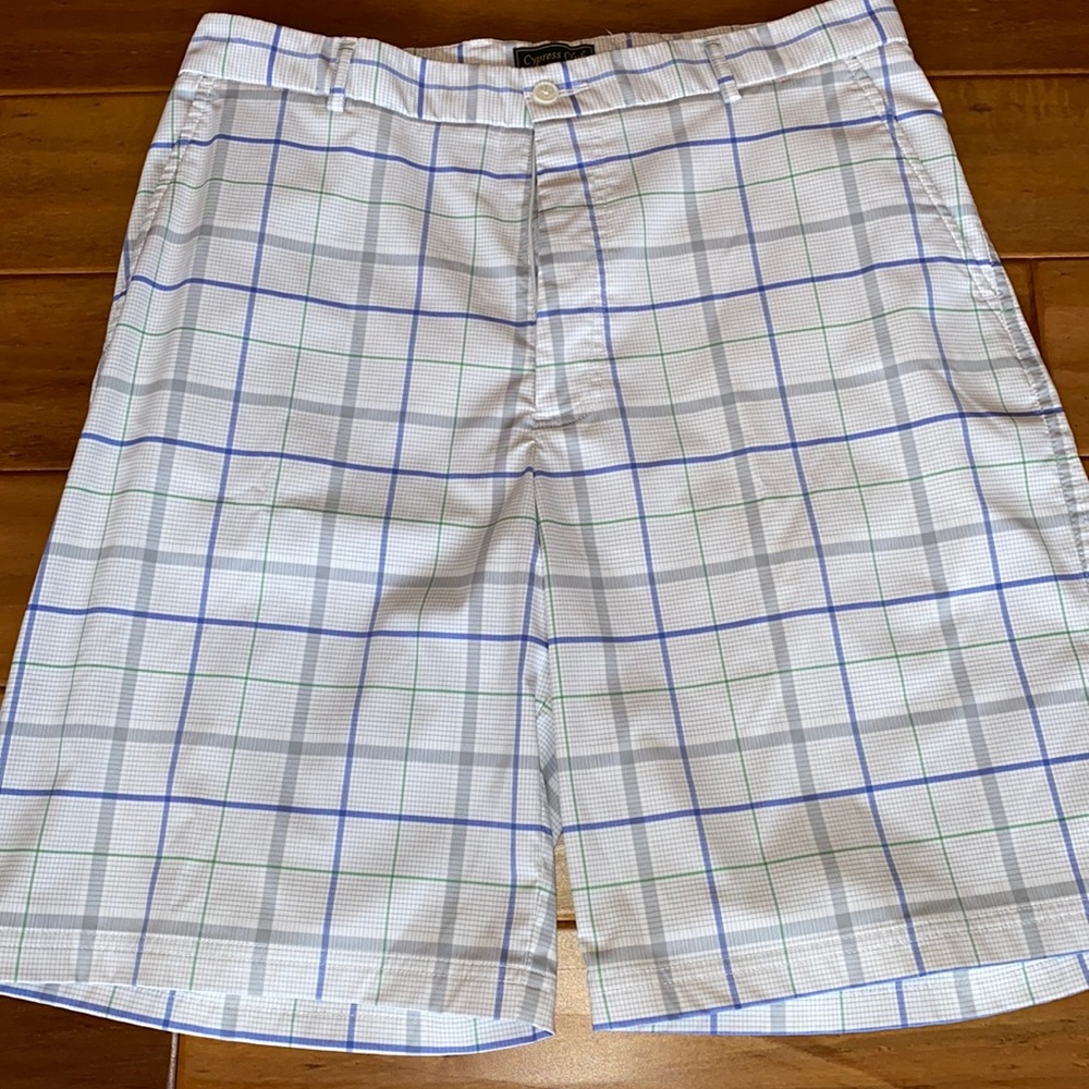 Cyprus Club plaid golf shorts